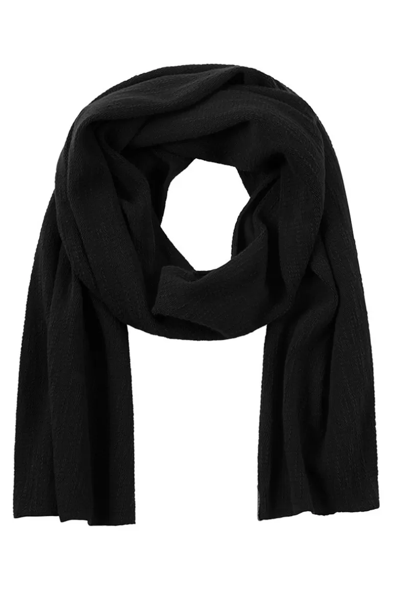 Elsewhere Fashion Baia Twill Scarf-Black Shop