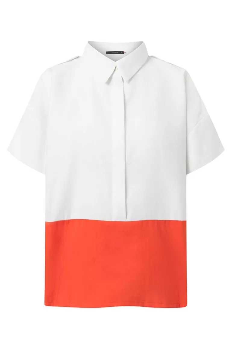 Elsewhere Fashion Barkly Blouse-Off-White-Fire Best