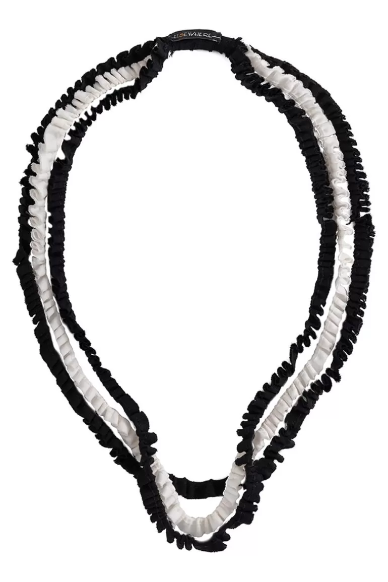 Elsewhere Fashion Barrydale Necklace-Black-White Online