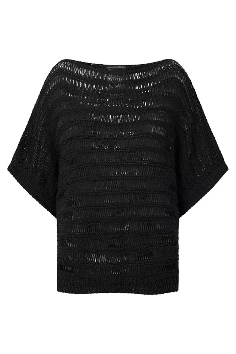 Elsewhere Fashion Bisho Knit-Black Sale