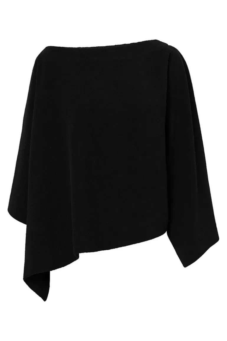 Elsewhere Fashion Burgas Twill Sweater-Black Sale