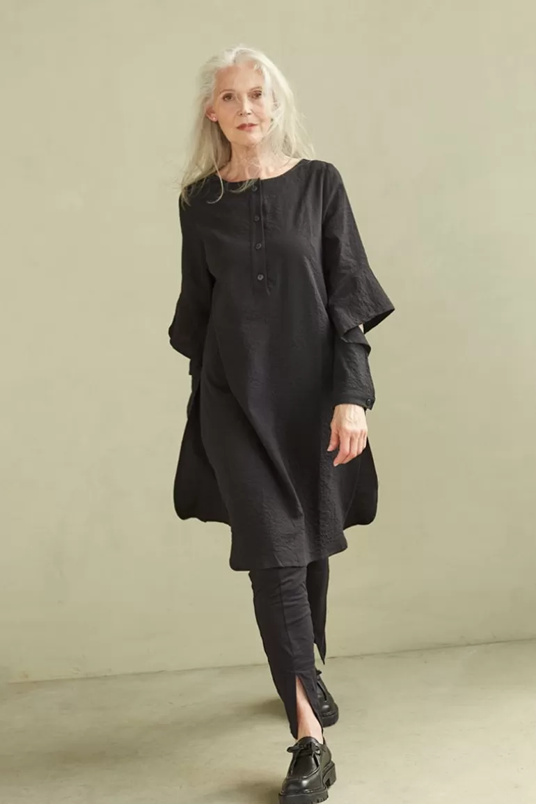 Elsewhere Fashion Ceres Tunic-Black Cheap