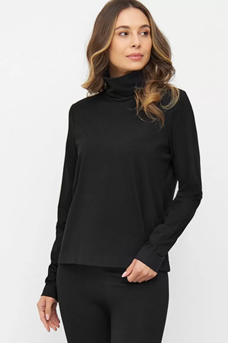 Elsewhere Fashion Claudia Turtleneck-Black Store