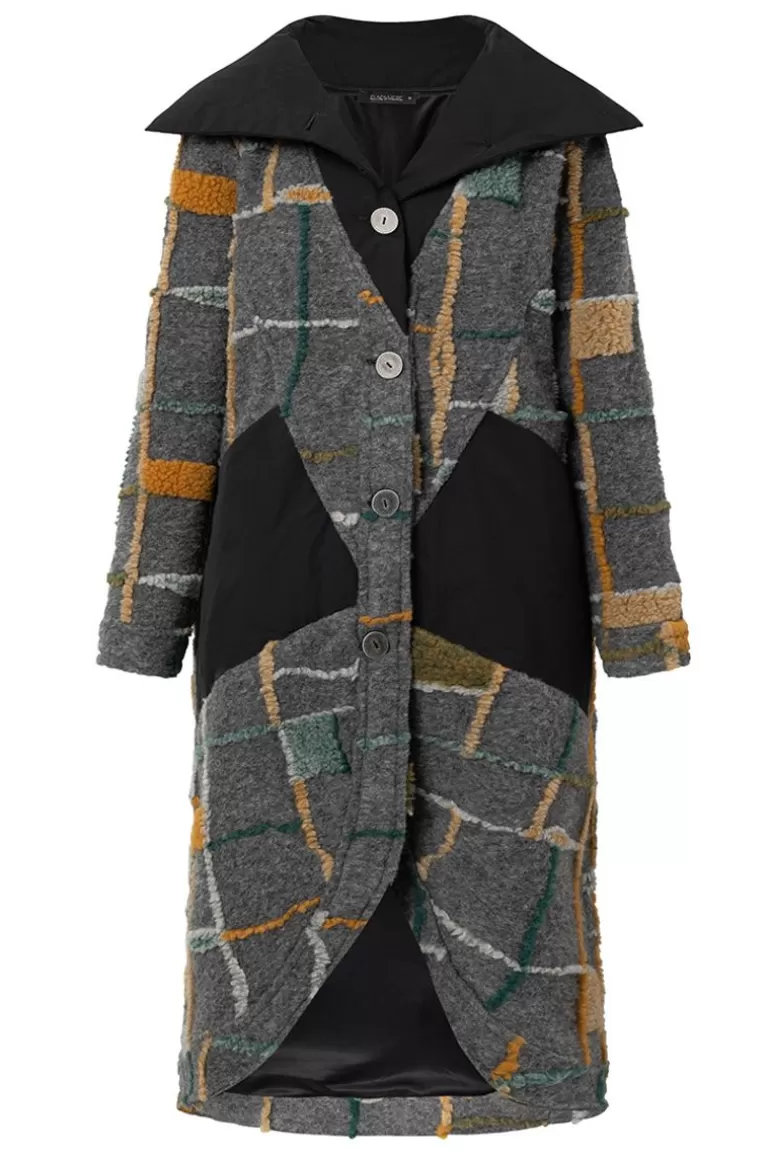 Elsewhere Fashion Claudio Coat-Anthracite Clearance