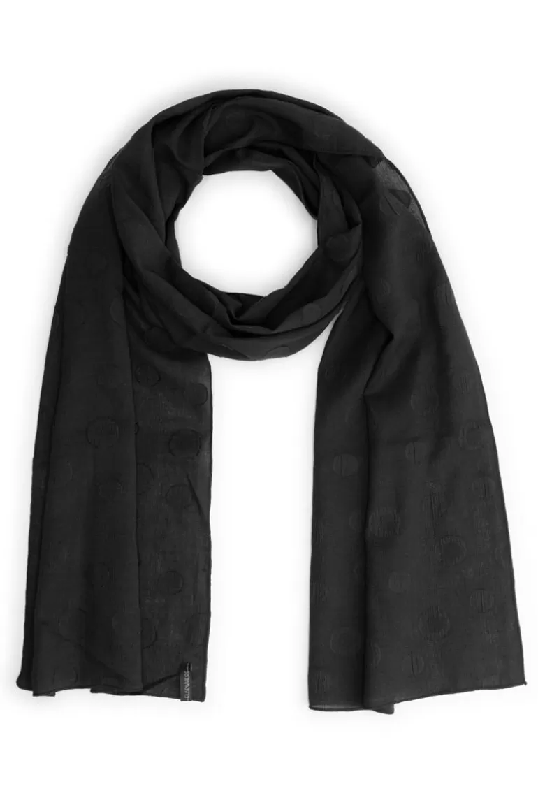 Elsewhere Fashion Dot Scarf-Black Outlet