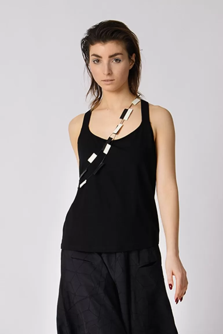 Elsewhere Fashion Esra Basic Top-Black Shop