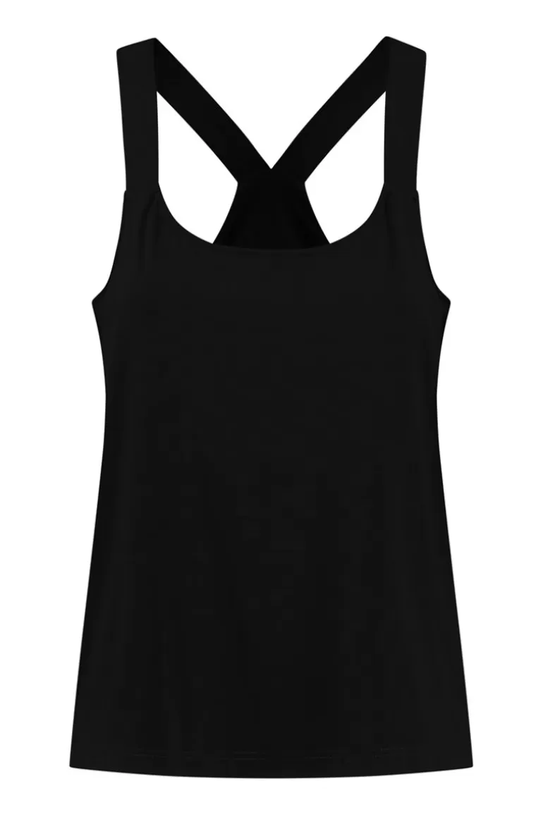 Elsewhere Fashion Esra Basic Top-Black Shop