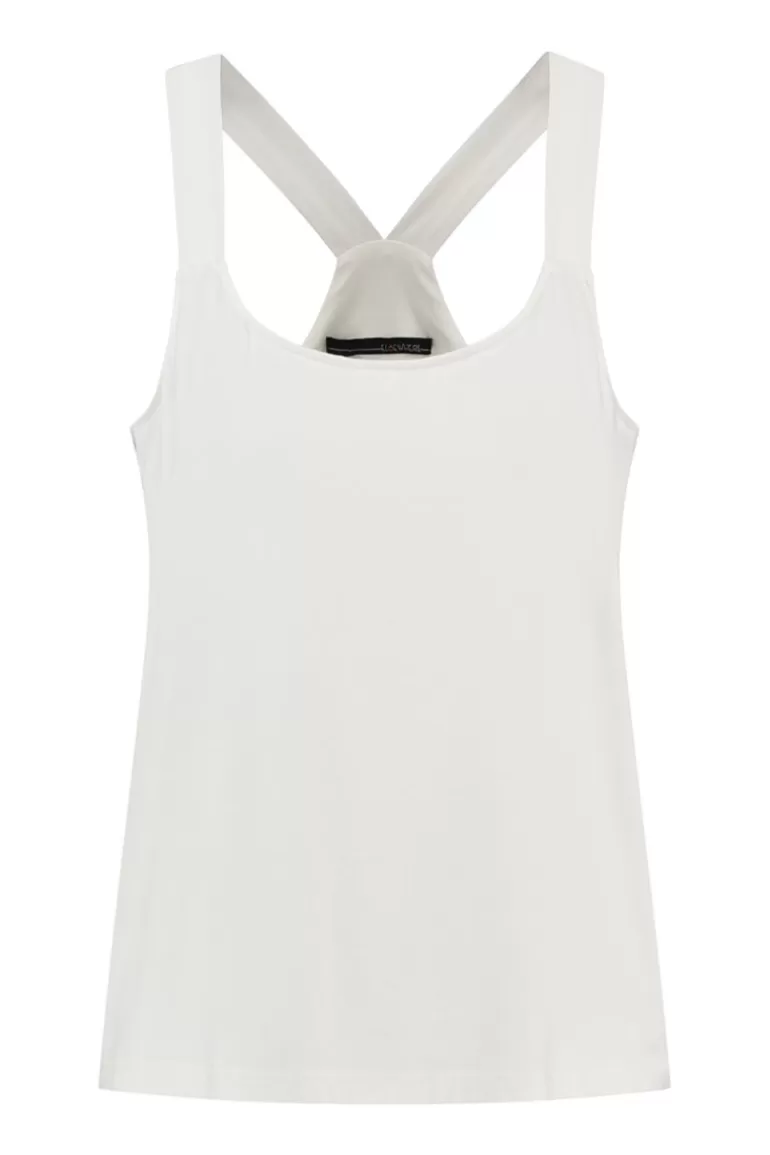 Elsewhere Fashion Esra Basic Top-Offwhite Cheap