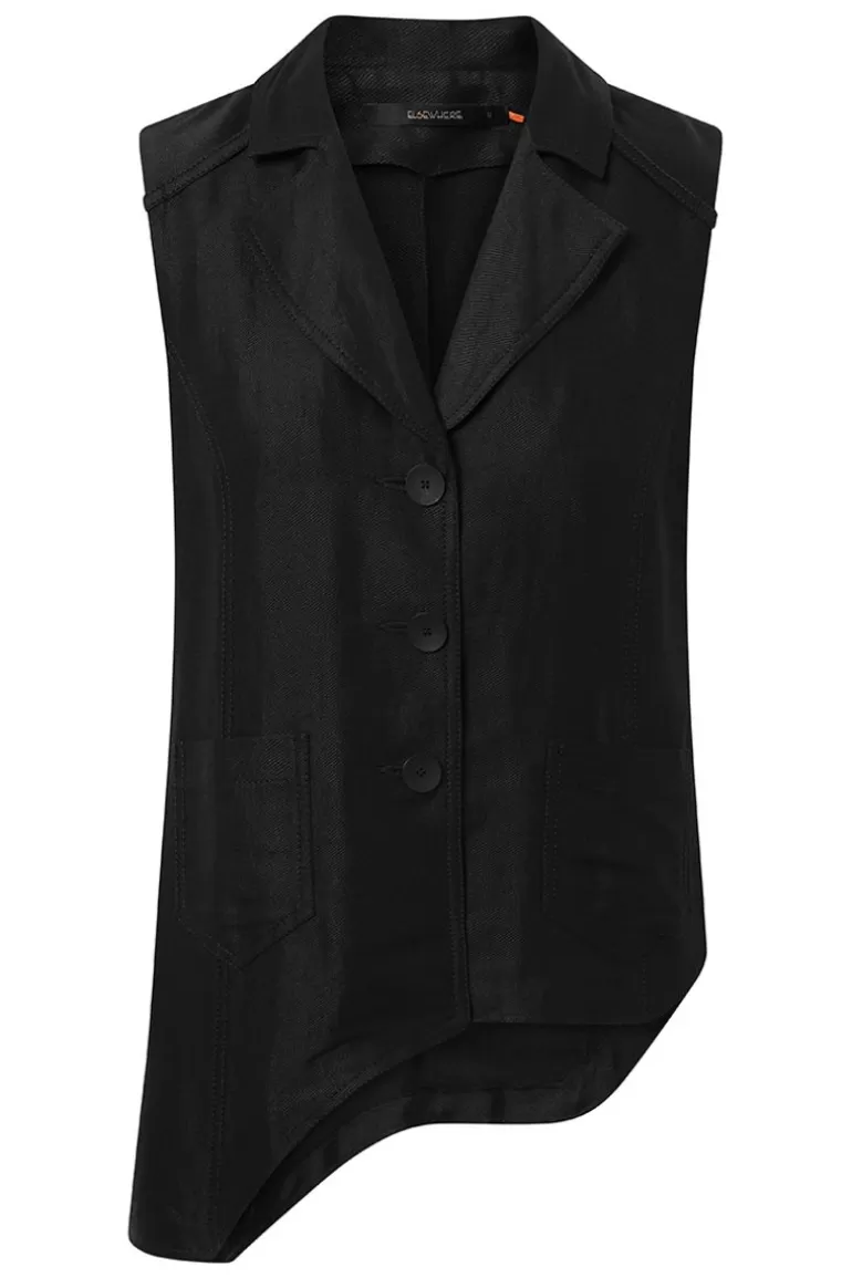 Elsewhere Fashion Evander Waistcoat-Black Best