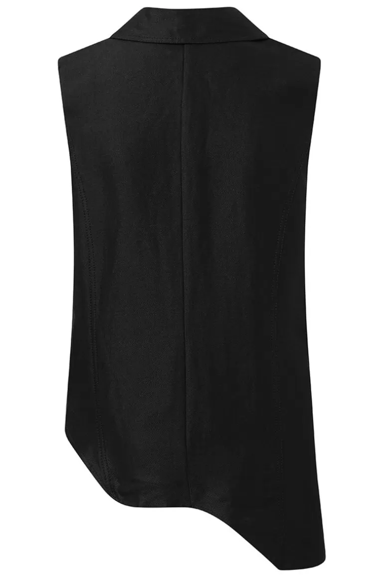 Elsewhere Fashion Evander Waistcoat-Black Best