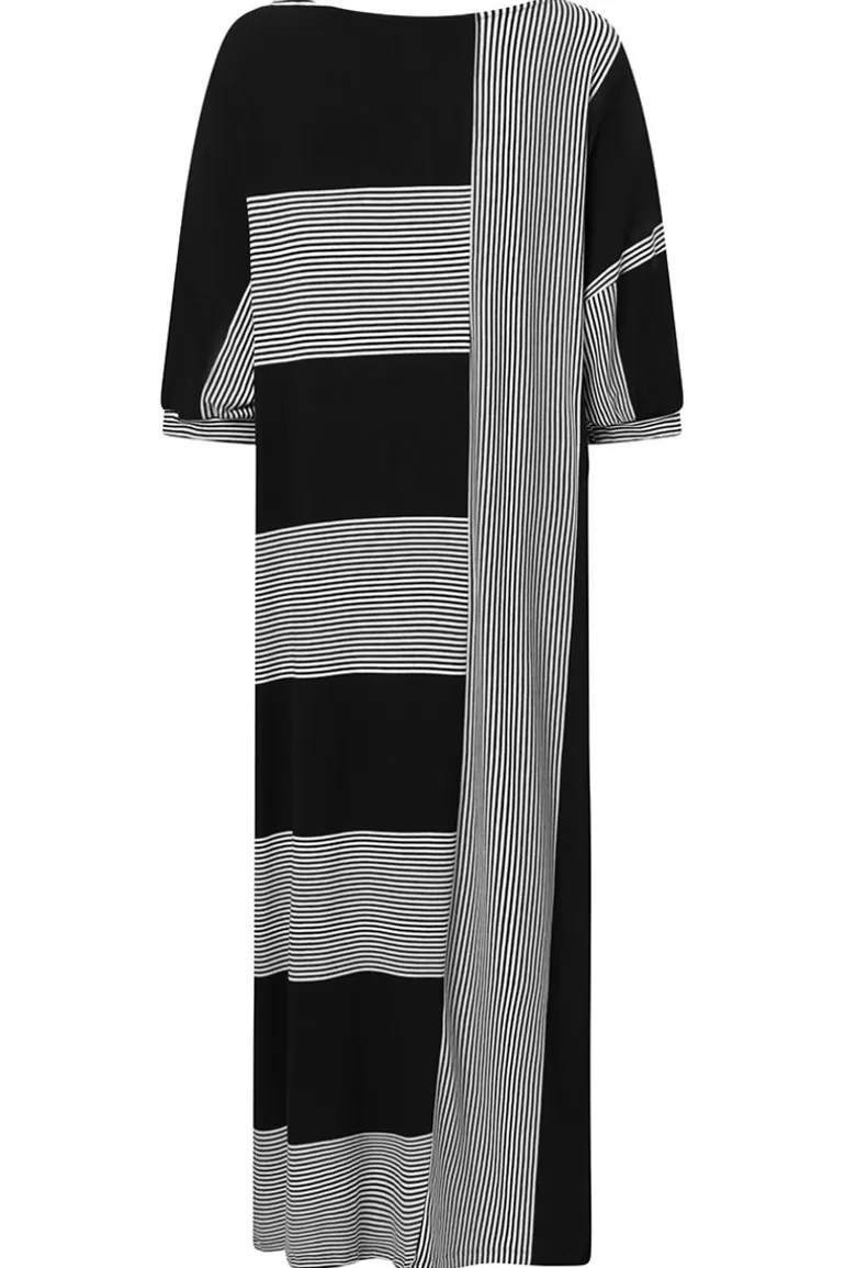 Elsewhere Fashion Hendrina Dress-Black-Offwhite Flash Sale