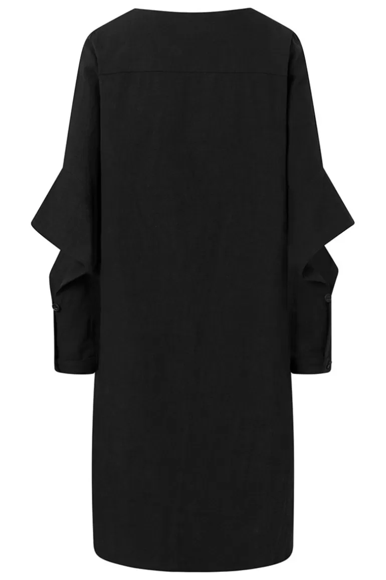 Elsewhere Fashion Imatra Linen Tunic-Black Store