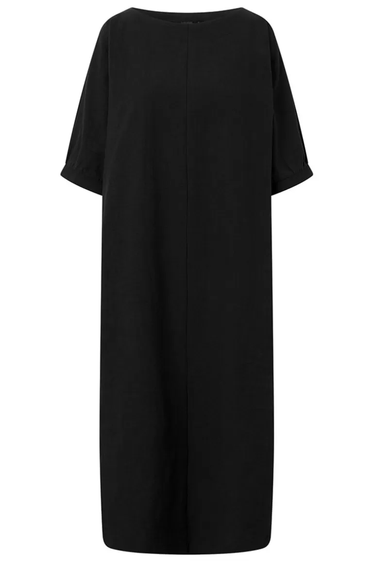 Elsewhere Fashion Karkilla Linen Dress-Black New