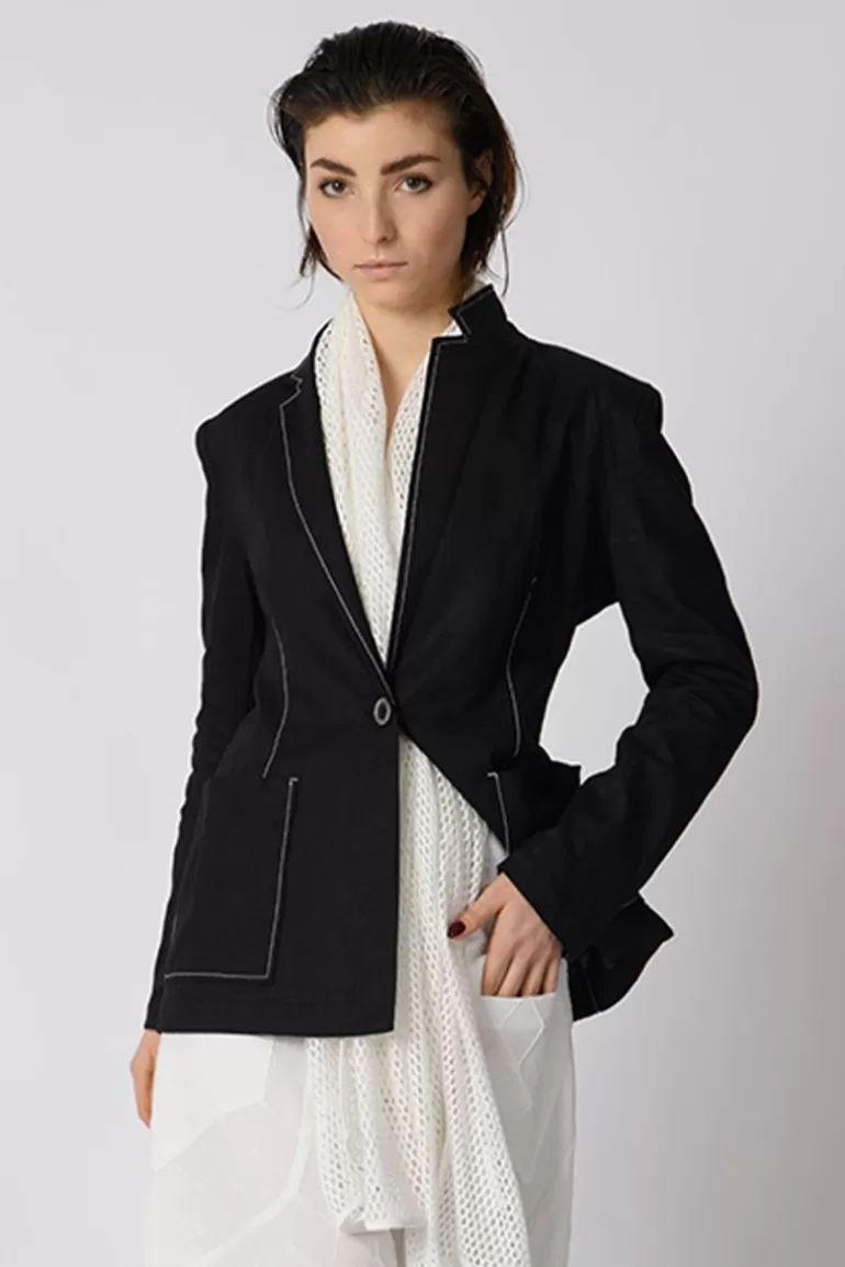 Elsewhere Fashion Kumara Blazer-Black Flash Sale