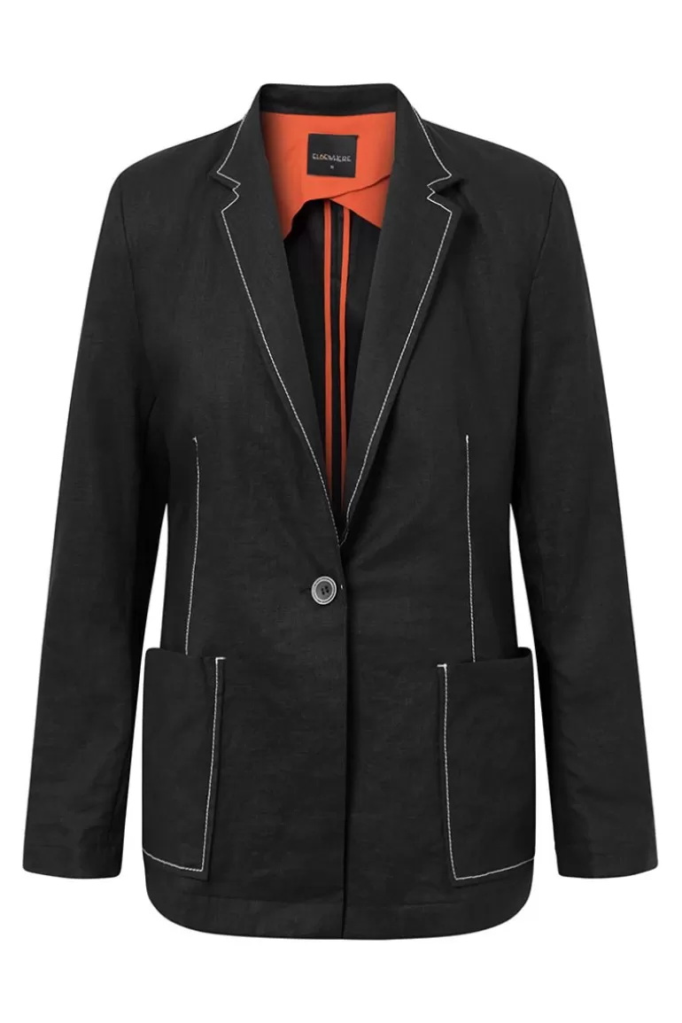 Elsewhere Fashion Kumara Blazer-Black Flash Sale