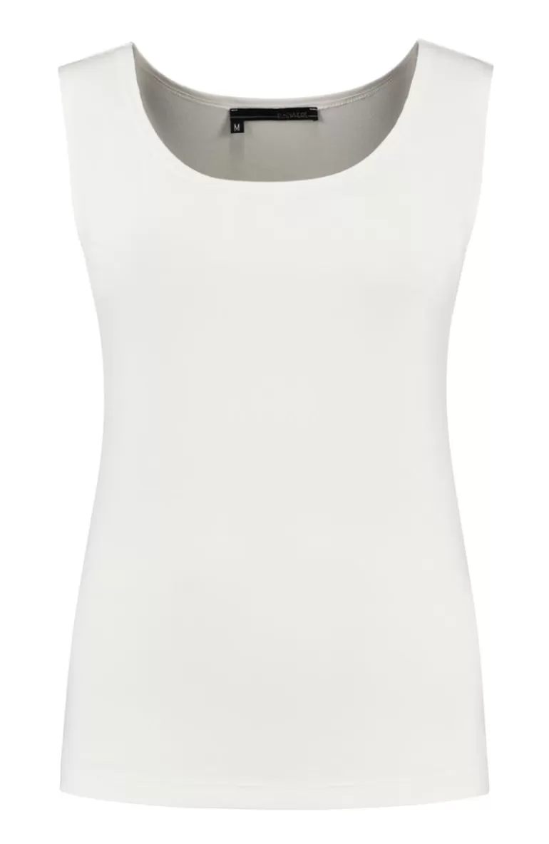 Elsewhere Fashion Kylie Basic Singlet-Offwhite Flash Sale