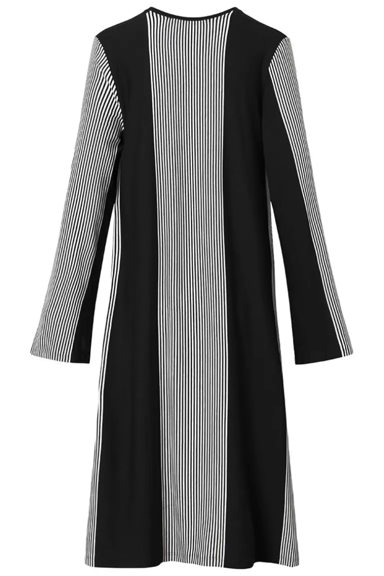 Elsewhere Fashion Lindley Tunic-Black-Offwhite Hot