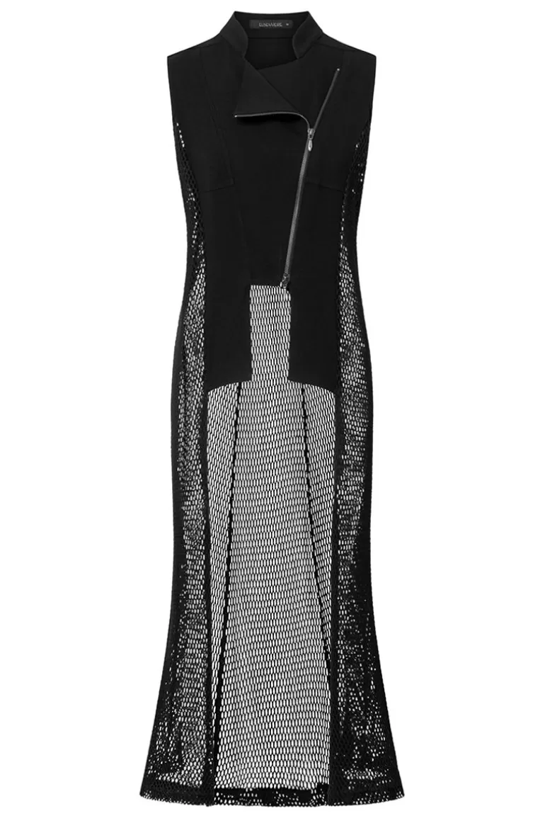 Elsewhere Fashion Long Gilet-Black Store