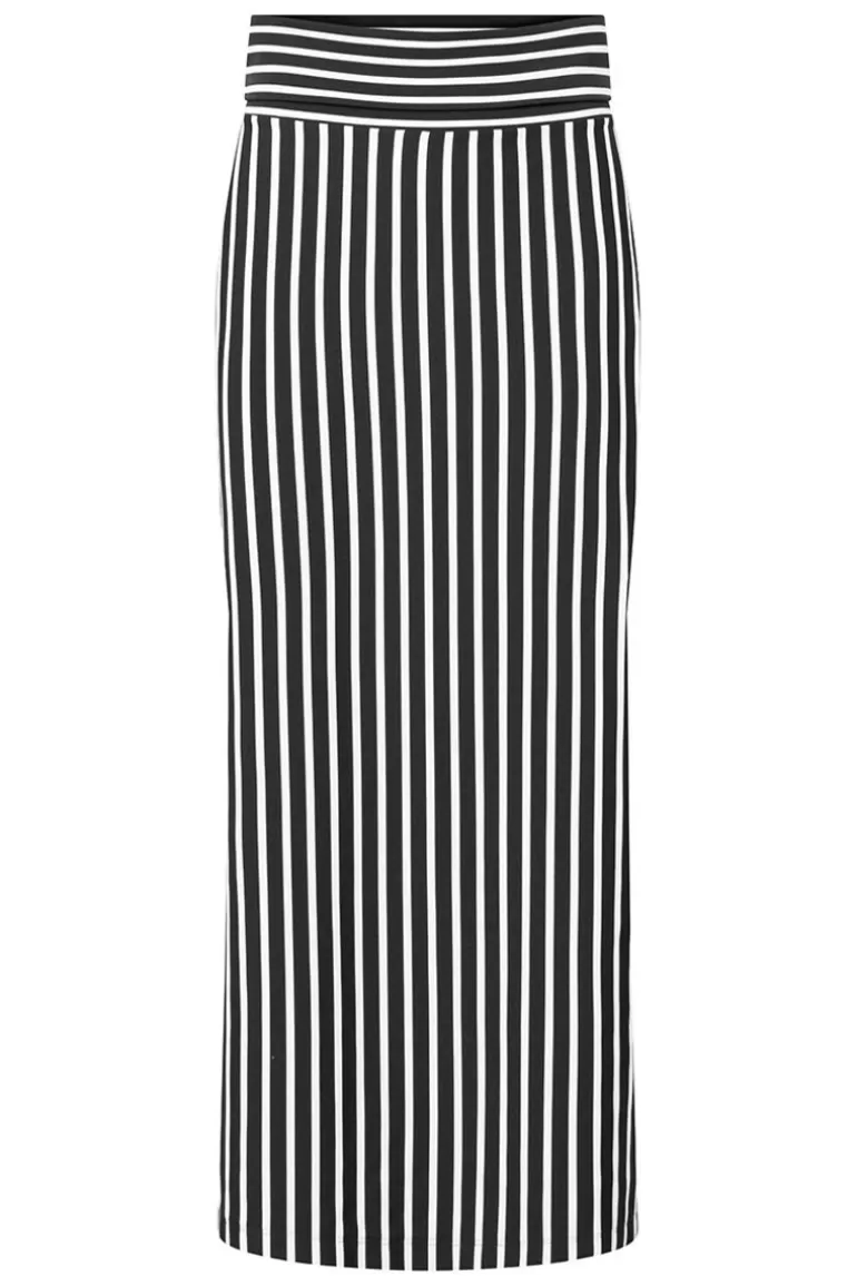 Elsewhere Fashion Masilo Travel Skirt-Black-Offwhite Best