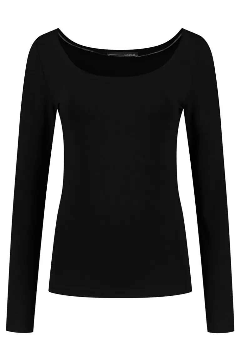 Elsewhere Fashion Maxima Basic Top-Black Discount