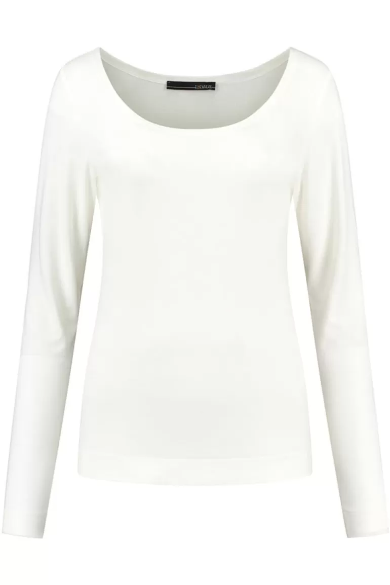 Elsewhere Fashion Maxima Basic Top-Offwhite Online