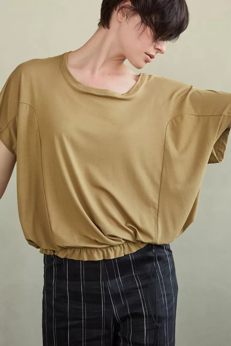 Elsewhere Fashion Rosetta Top-Golden Shop