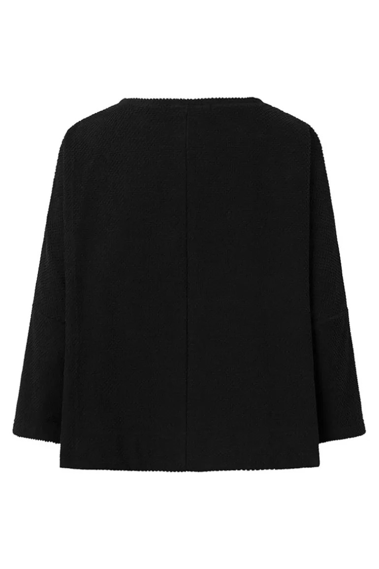 Elsewhere Fashion Somero Terry Sweater-Black Store