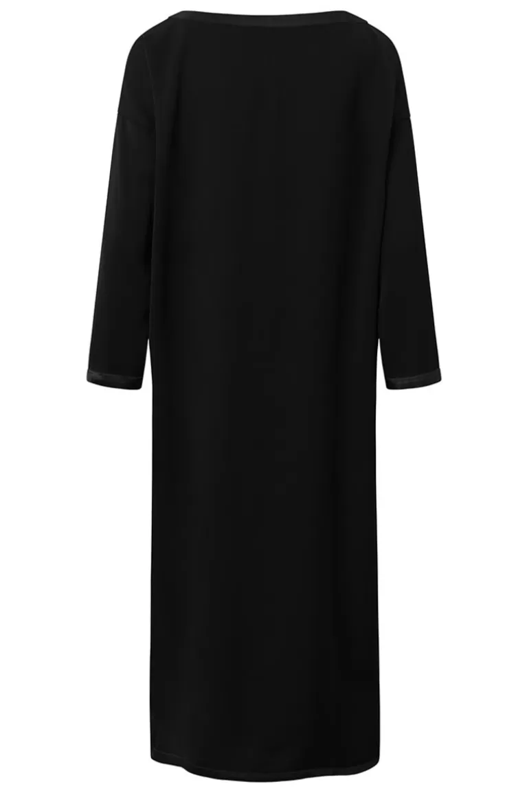 Elsewhere Fashion Vaasa Crepe Tunic-Black Clearance